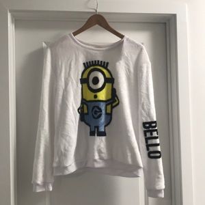 NWT Minion Fuzzy Sweater